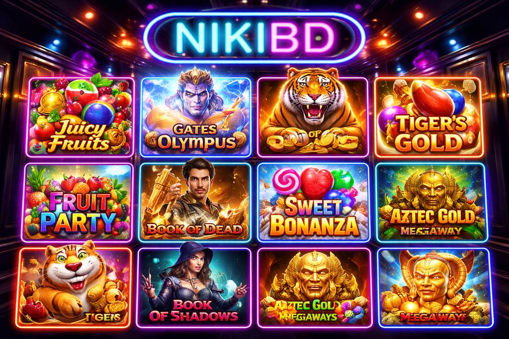 NIKIBD Slots collection with Megaways and jackpot titles